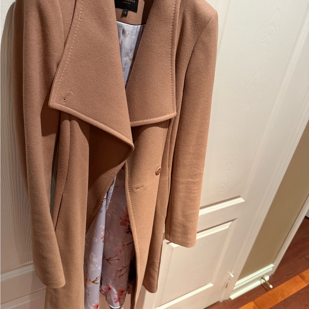 Ted Baker Classic Camel Pea Coat
